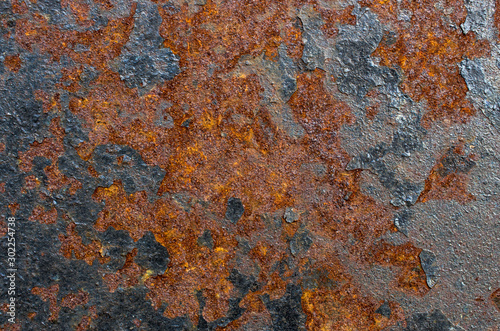 rust on a metal sheet, background texture