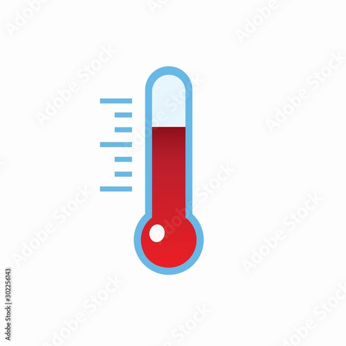 thermometer icon flat illustration vector 
