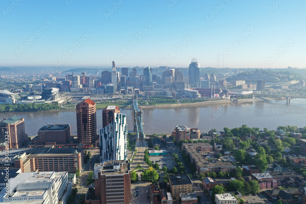 Cincinnati Aerial Skyline