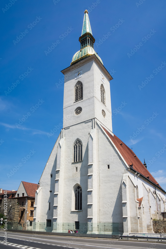 famous St Martin's Cathedral in Bratislava