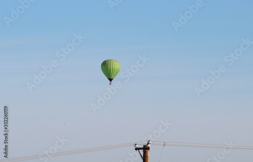 Hot air balloon in sky 