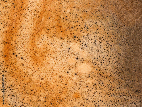 Coffee foam texture and background