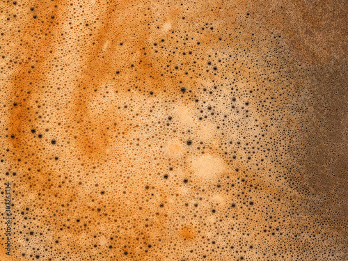 Obraz na płótnie Coffee foam texture and background w salonie