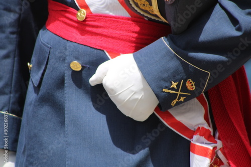 Manga de uniforma de general del Ejército del aire