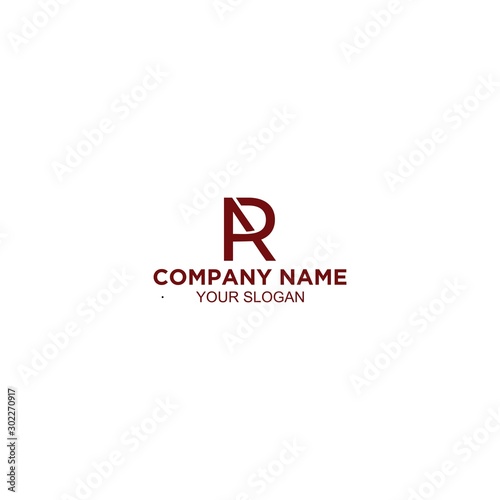 Simple RA Logo Design Vector