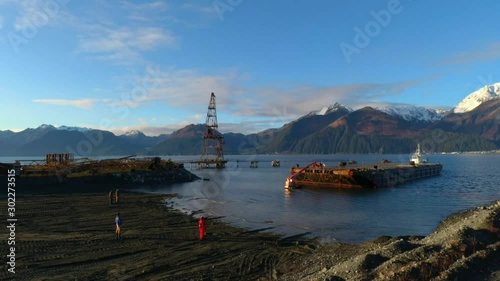 Maritime and commercia fishing views from Alaska  photo