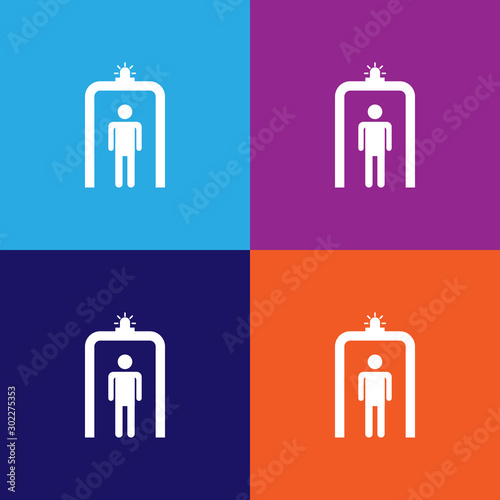 metal detector icon. Element of travel icon for mobile concept and web apps. Detailed metal detector icon can be used for web and mobile