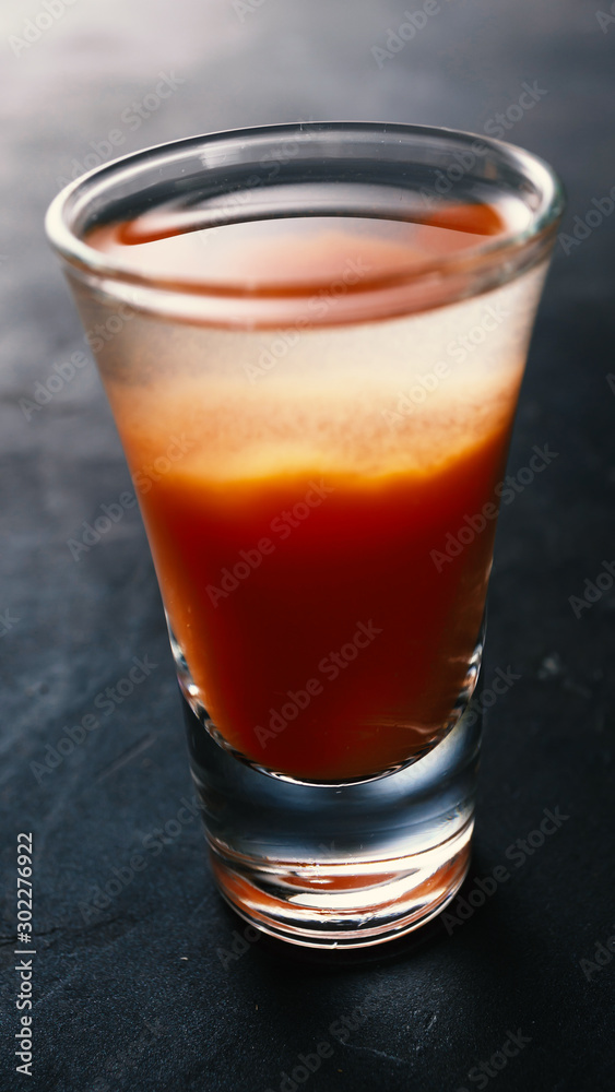 Alcoholic cocktail Tomato juice with vodka