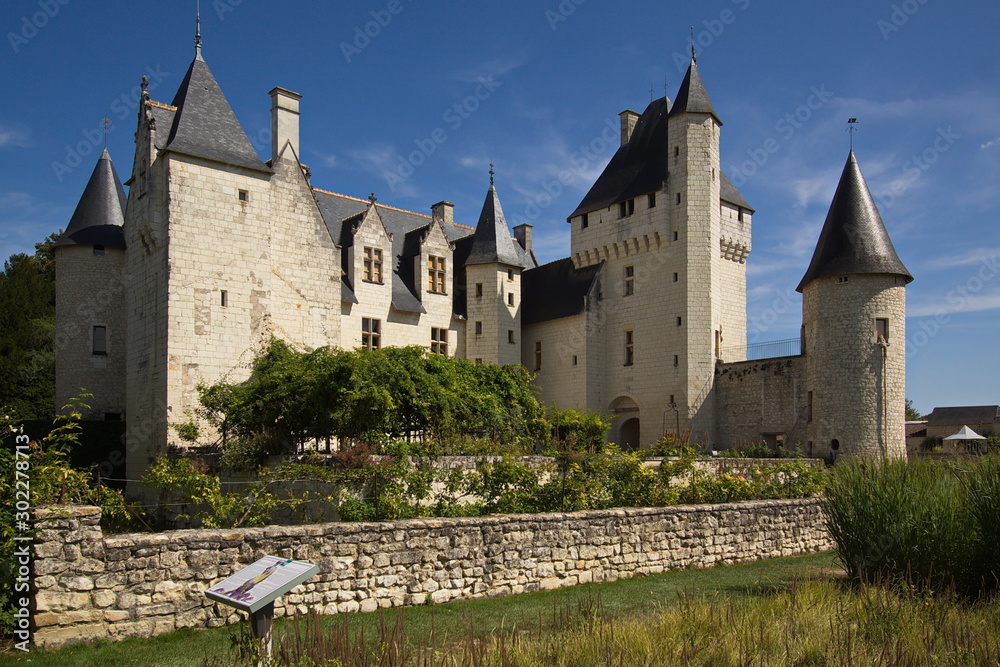 Castle Le Riveau of the Loire valley in France,Europe