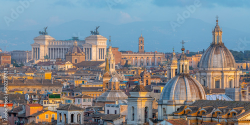 Italy, Lazio, Rome, Skyline