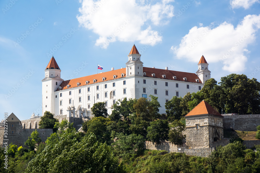 daytime Bratislava Castle famous sight of slovakia