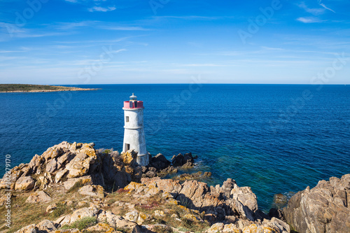 Italy, Sardinia, Porto Cervo, Capo Ferro, Capo Ferro Lighthouse photo