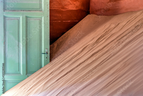 Interior of abandoned house, Kolmanskop, Karas, Namibia