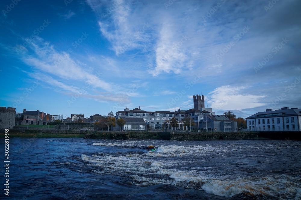Limerick Skyline at the River Shannon, Ireland