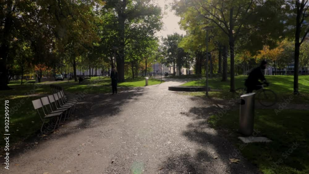 alley in the park  Basel Switzerland