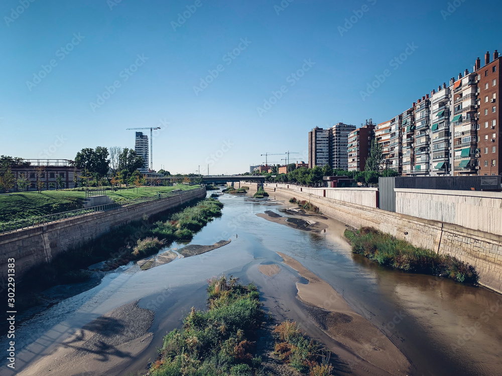 Manzanares River crossing through the capital of Spain, Madrid. Manzanares River crossing through the capital of Spain, Madrid.