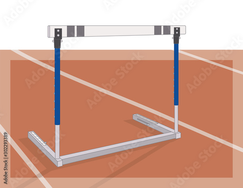 hurdle on track