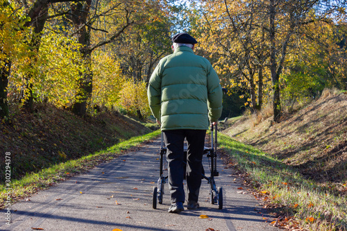 senior man with rollator