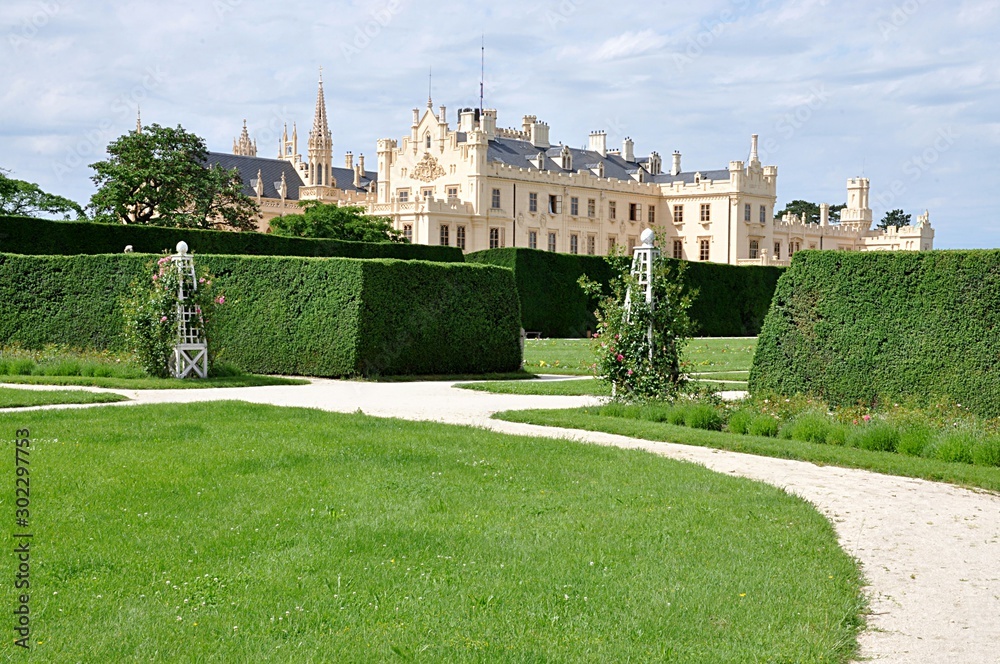 Obraz premium castle Lednice, Slovakia, Europe