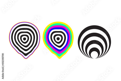 Simple Vector Liquid Shapes Set. Trendy Universal Minimalist Object