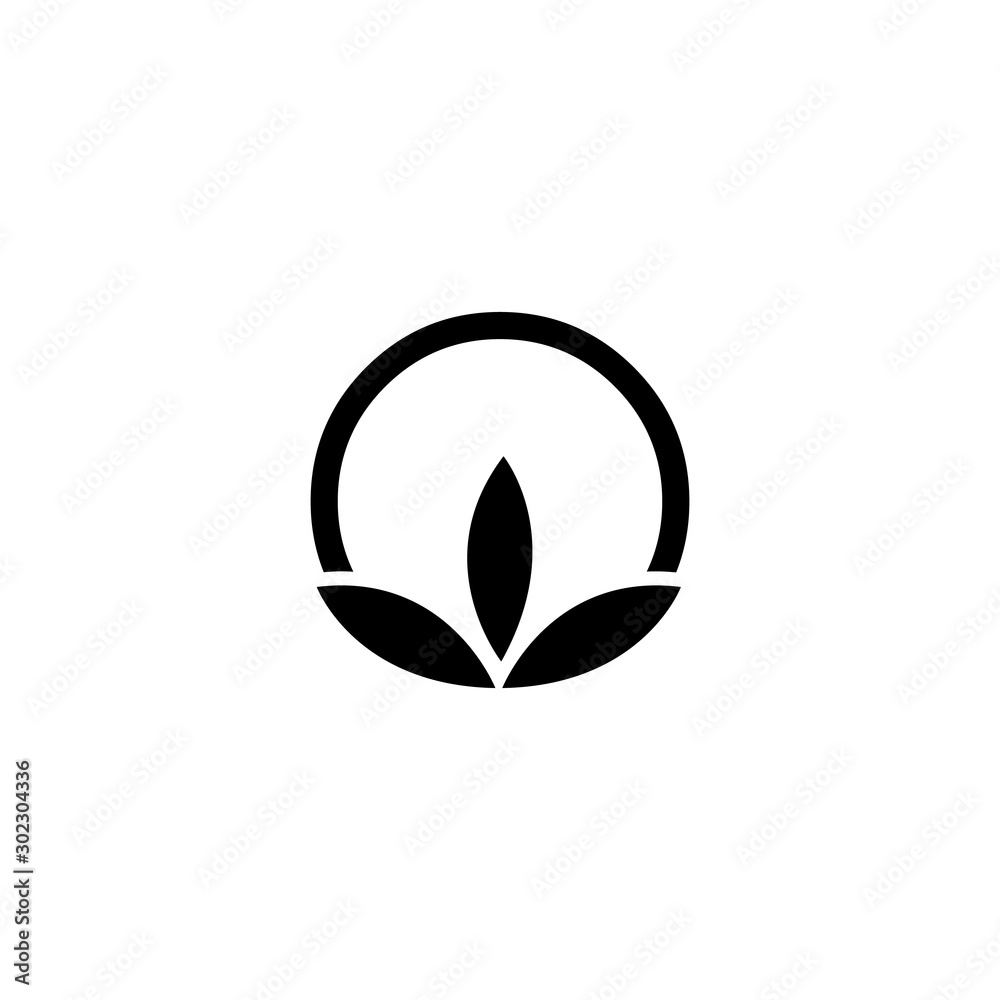 Vector cotton icon on white background Vector cotton icon on white background