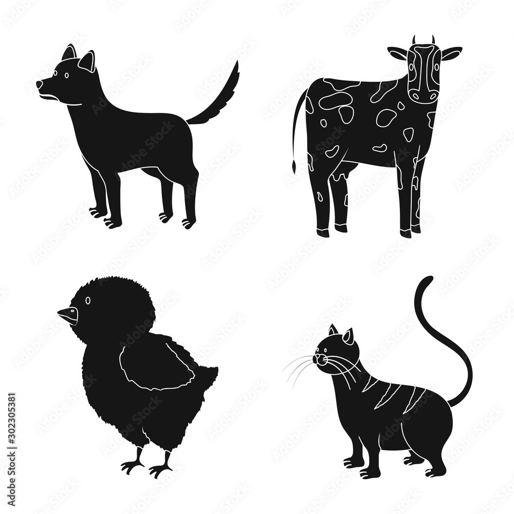 Vector illustration of ranch and organic icon. Collection of ranch and food stock vector illustration. Vector illustration of ranch and organic icon. Collection of ranch and food stock vector illustration.