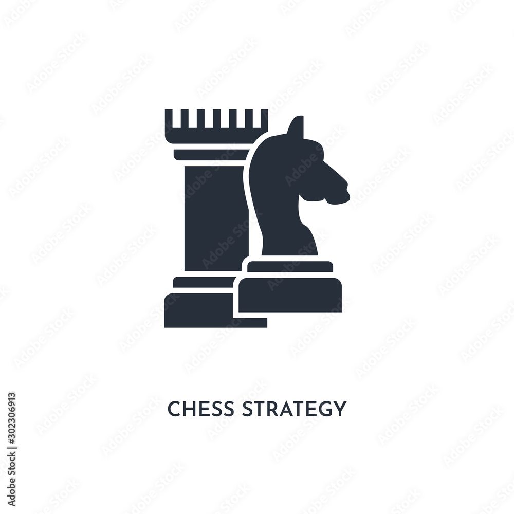 chess strategy icon. simple element illustration. isolated trendy filled chess strategy icon on white background. can be used for web, mobile, ui. chess strategy icon. simple element illustration. isolated trendy filled chess strategy icon on white background. can be used for web, mobile, ui.