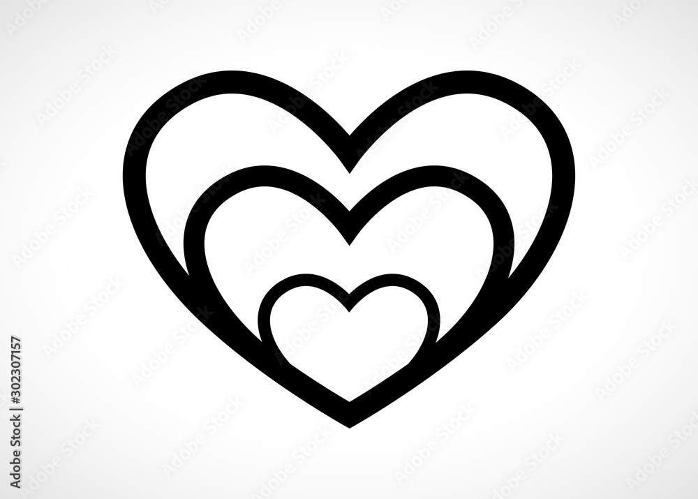 Heart Logo Vector For Valentine Day - Isolated On Gray Background - Vector Illustration. Heart Icon For Wedding, Label, Banner, Symbol, Love Icon And Logo Design. Modern Heart Logo. Love Icon Heart Logo Vector For Valentine Day - Isolated On Gray Background - Vector Illustration. Heart Icon For Wedding, Label, Banner, Symbol, Love Icon And Logo Design. Modern Heart Logo. Love Icon
