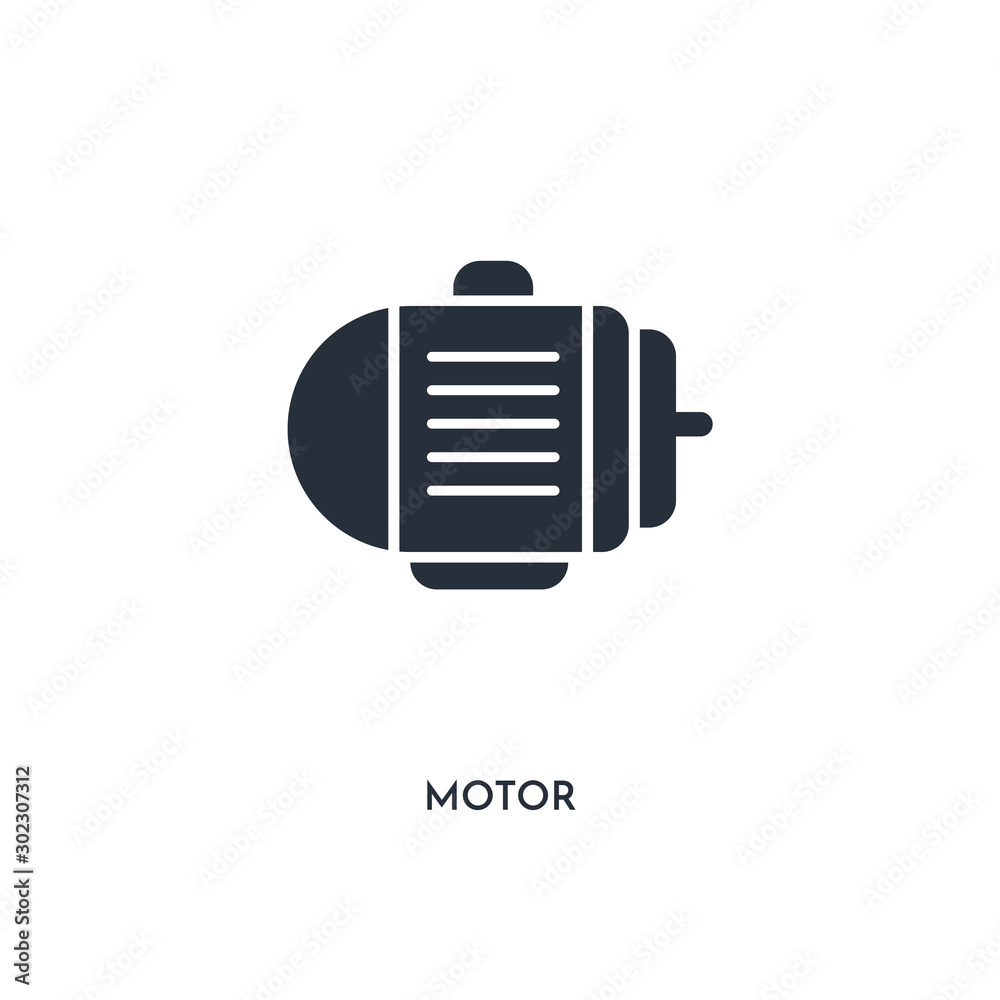 motor icon. simple element illustration. isolated trendy filled motor icon on white background. can be used for web, mobile, ui. motor icon. simple element illustration. isolated trendy filled motor icon on white background. can be used for web, mobile, ui.