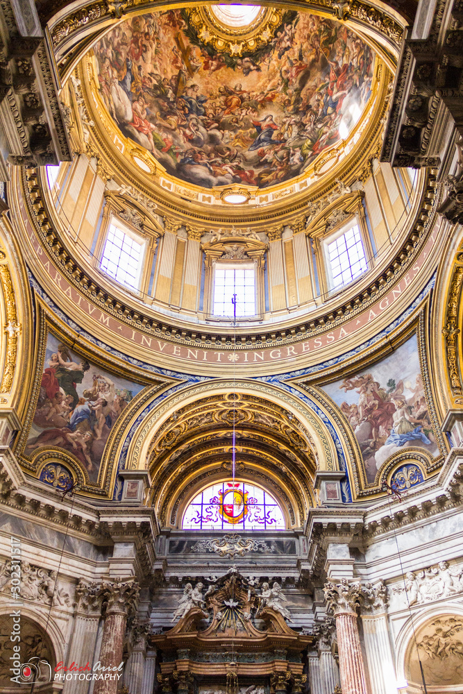 interior of st isaacs cathedral in rome italy