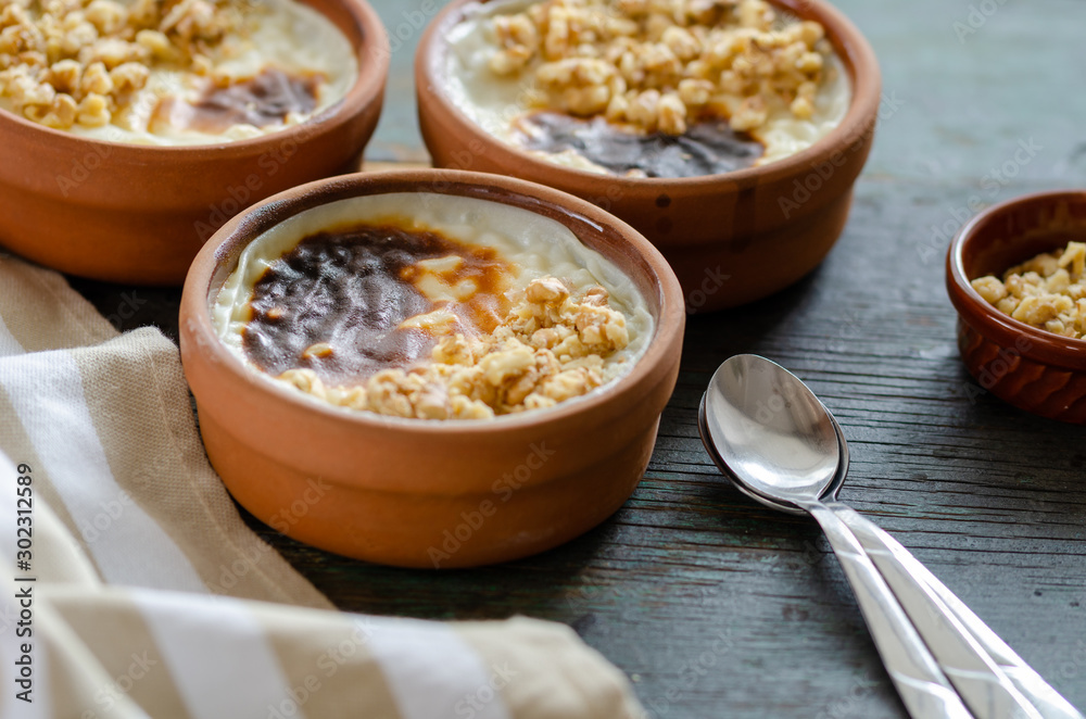 Turkish rice pudding sutlac, Turkish rice pudding sutlac,