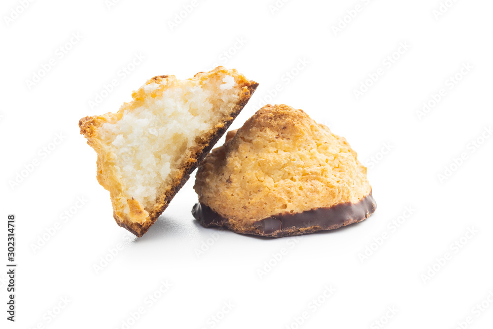 Coconut cookies with chocolate. Coconut cookies with chocolate.