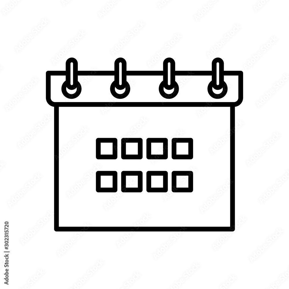 calendar reminder date plan icon thick line calendar reminder date plan icon thick line
