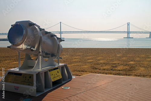 The structure of the Busan bridge in South Korea photo