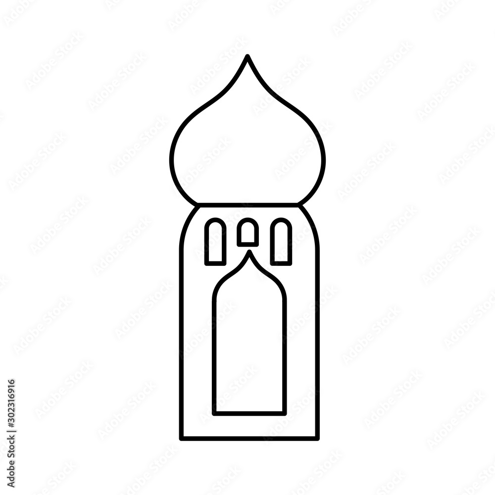 arabic castle tower classic antique icon thick line arabic castle tower classic antique icon thick line