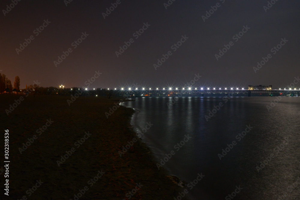 bridge at night