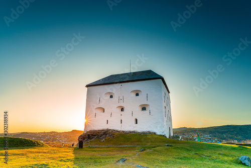 Kristiansten fortress in the middle of Trondheim in Norway