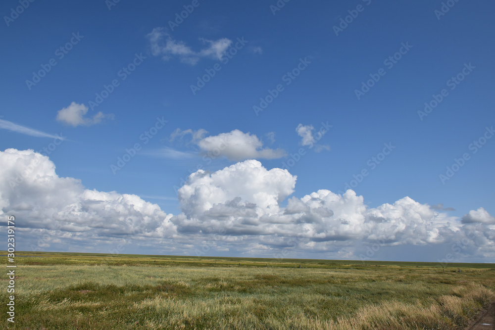 Clouds in the landscape