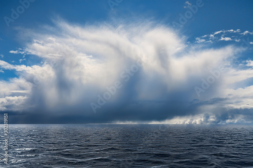 Cloud over the sea