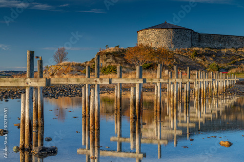 Steinvikholmen, an old monastery outside Trondheim in Norway