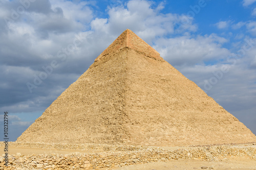The great pyramid of Khafre in Giza plateau. Cairo  Egypt