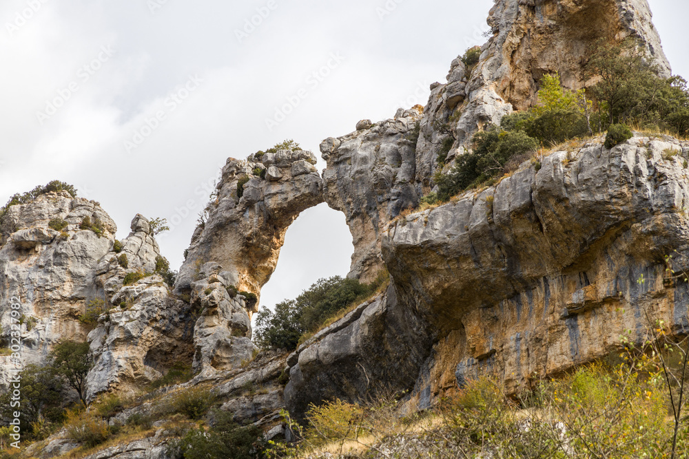Amazing limestone formation in Burgos, north of Spain