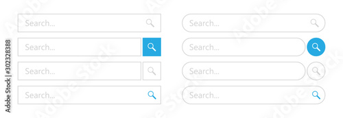 Search bar - vector element web design.