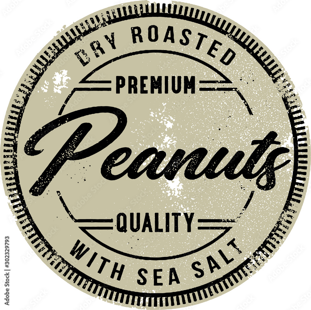 Vintage Dry Roasted Peanuts Crate Sign