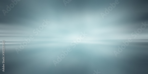 Soft gray empty perspective floor room studio gradient with backdrop spotlight used for background and display your product.