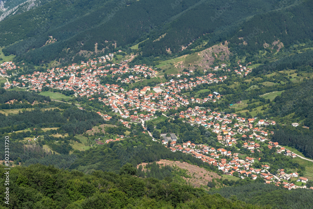 Landscape near Vratsata pass at Balkan Mountains, Bulgaria