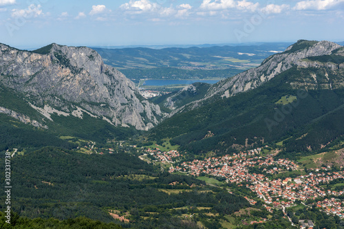 Landscape near Vratsata pass at Balkan Mountains  Bulgaria