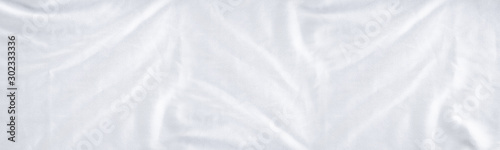White crumpled cloth texture background. clean fabric texture background ,wavy fabric.