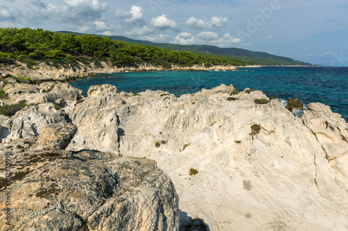 Orange Beach Kavourotripes at Sithonia peninsula, Greece photo