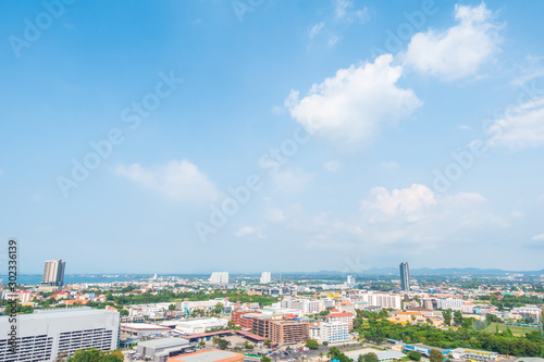 Beautiful landscape of Pattaya city in chonburi